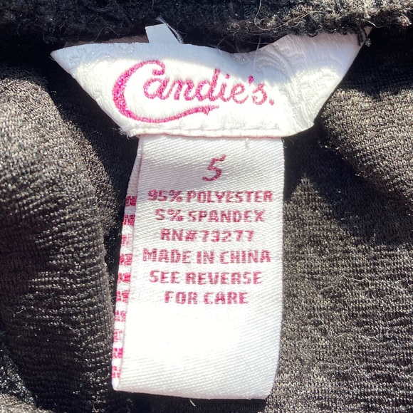 Candies Black Skirt Size 5 Polyester/Spandex - Picture 4 of 6